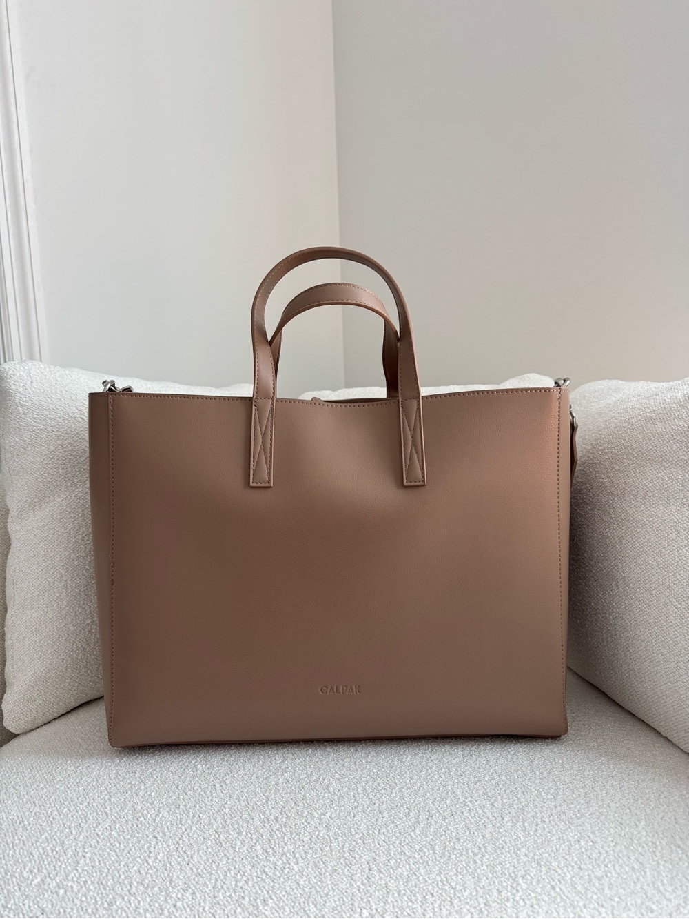 Calpak Haven Laptop Leather Tote
